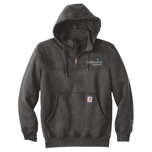 Embroidered Logo - Rain Defender &#174; Paxton Heavyweight Hooded Zip Mock Sweatshirt Thumbnail