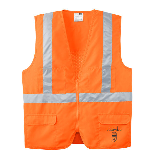 Catawba - Ansi 107 Class 2 Mesh Back Safety Vest Thumbnail