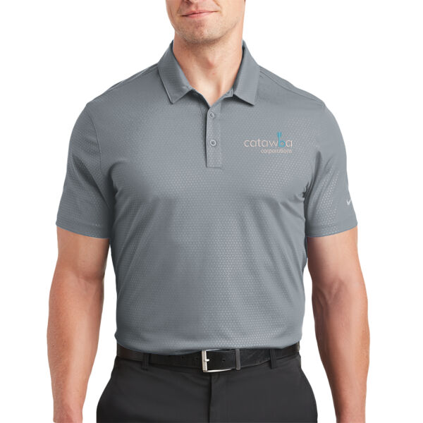 Embroidered - Dri FIT Embossed Tri Blade Polo Thumbnail