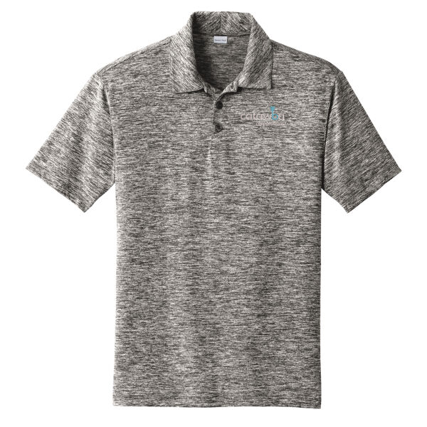 Embroidered - PosiCharge &#174; Electric Heather Polo Thumbnail