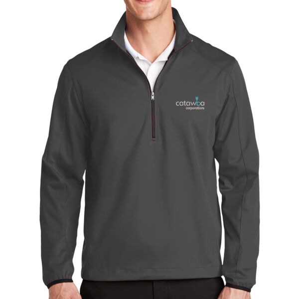 Embroidered  - Active 1/2 Zip Soft Shell Jacket Thumbnail