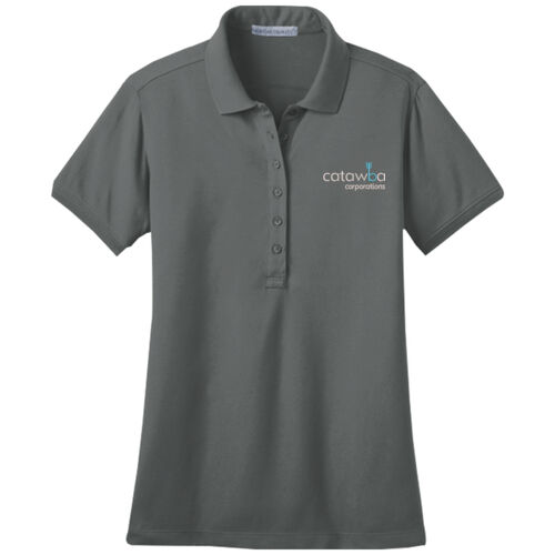 Embroidered  - Ladies Stretch Pique Polo Thumbnail