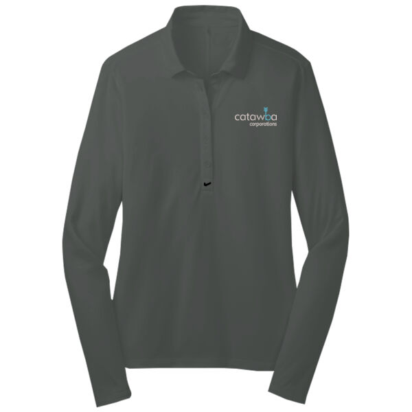 Embroidered  - Ladies Long Sleeve Dri FIT Stretch Tech Polo Thumbnail