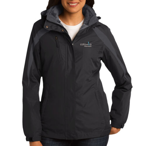 Catawba Embroidered  - Ladies Colorblock 3 in 1 Jacket Thumbnail
