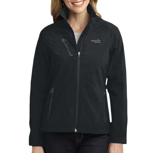 Catawba Embroidered  - Ladies Welded Soft Shell Jacket Thumbnail