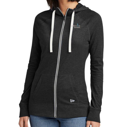 Catawba Embroidered  - Ladies Sueded Cotton Blend Full Zip Hoodie Thumbnail