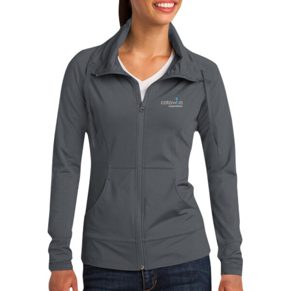 Embroidered   - Ladies Sport Wick ® Stretch Full Zip Jacket Thumbnail