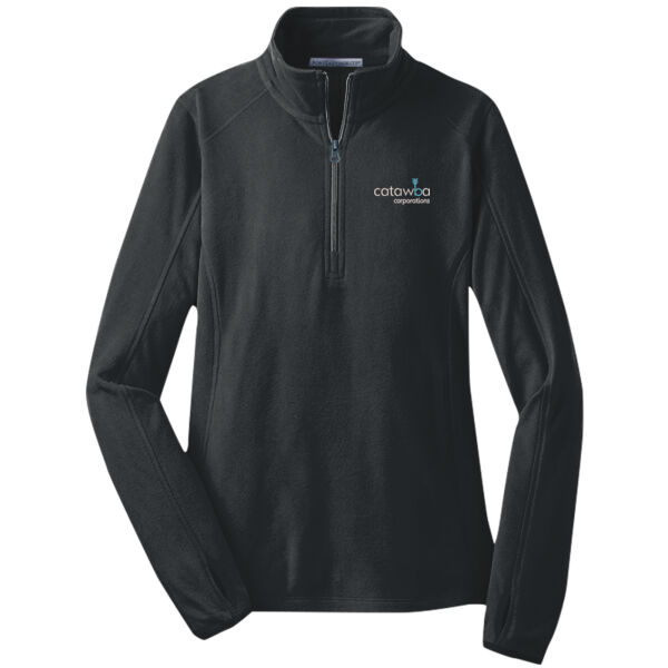 Embroidered   - Ladies Microfleece 1/2 Zip Pullover Thumbnail