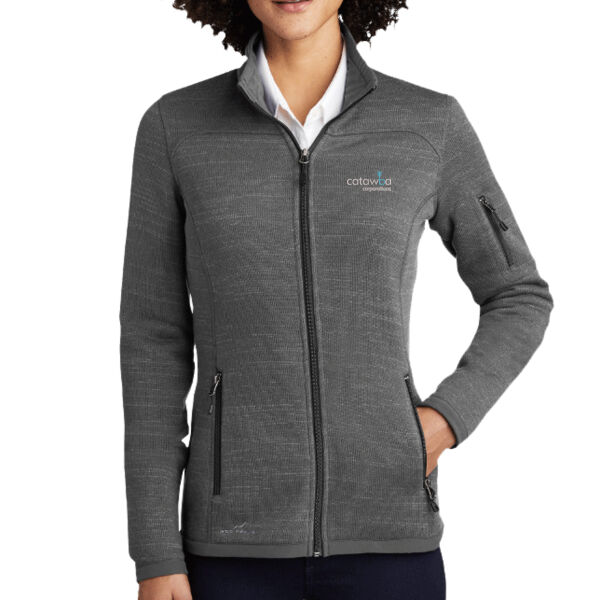 Embroidered   - Ladies Sweater Fleece Full Zip Thumbnail