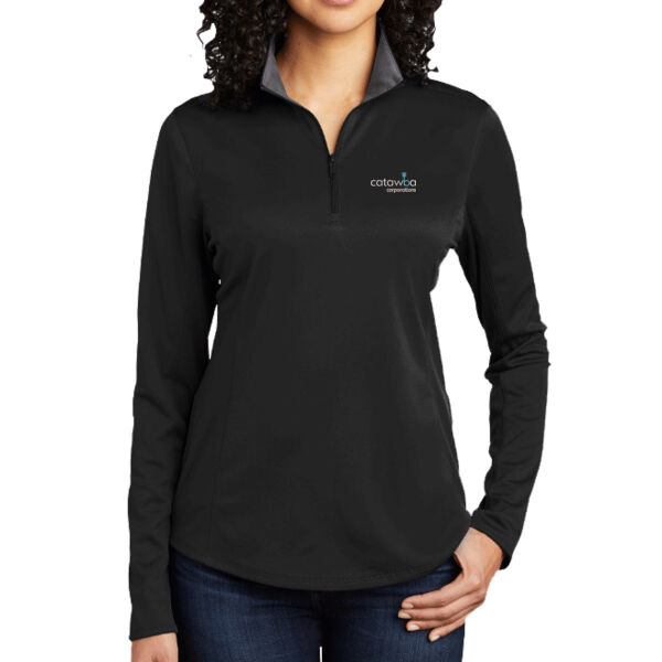 Embroidered   - Ladies Silk Touch ™ Performance 1/4 Zip Thumbnail
