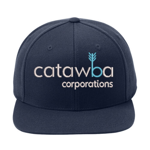 Embroidered   - Yupoong ® Flat Bill Snapback Cap Thumbnail