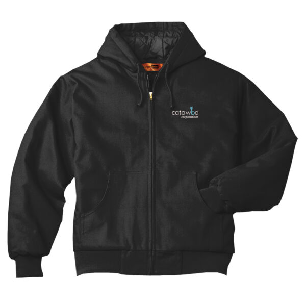 Embroidered  - Tall Duck Cloth Hooded Work Jacket Thumbnail