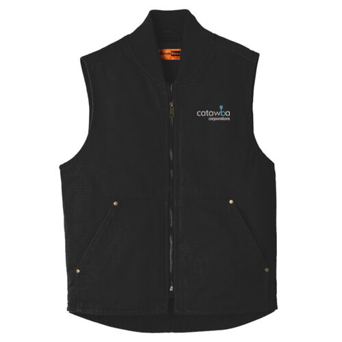 Embroidered  - Washed Duck Cloth Vest Thumbnail