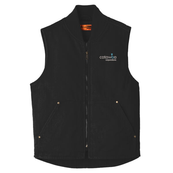 Embroidered  - Washed Duck Cloth Vest Thumbnail