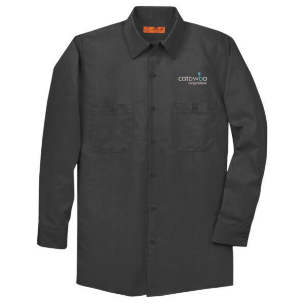 Embroidered  - Long Size, Long Sleeve Industrial Work Shirt Thumbnail