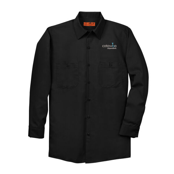 Embroidered  - Long Sleeve Industrial Work Shirt Thumbnail