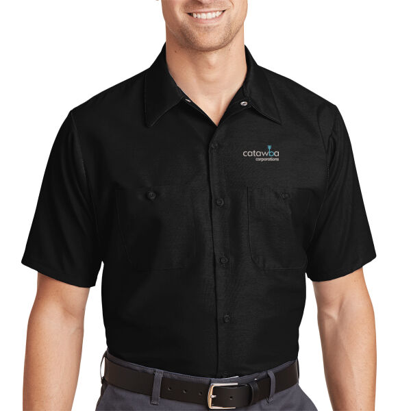 Embroidered  - Short Sleeve Industrial Work Shirt Thumbnail