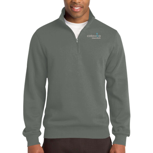 Embroidered  - Tall 1/4 Zip Sweatshirt Thumbnail