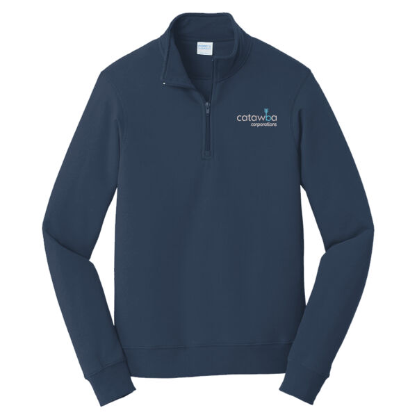 Embroidered  - Fan Favorite Fleece 1/4 Zip Pullover Sweatshirt Thumbnail
