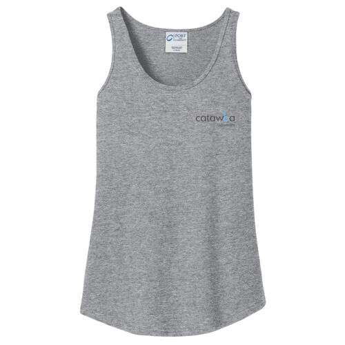 Printed Crest  - Ladies Core Cotton Tank Top Thumbnail