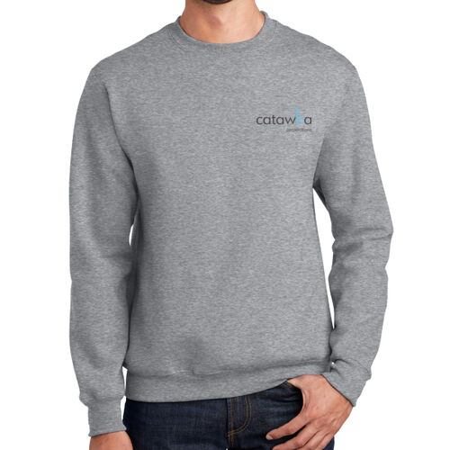 Printed Crest  - Essential Fleece Crewneck Sweatshirt Thumbnail