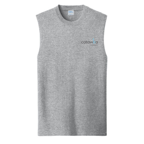 Printed Crest  - Core Cotton Sleeveless Tee Thumbnail