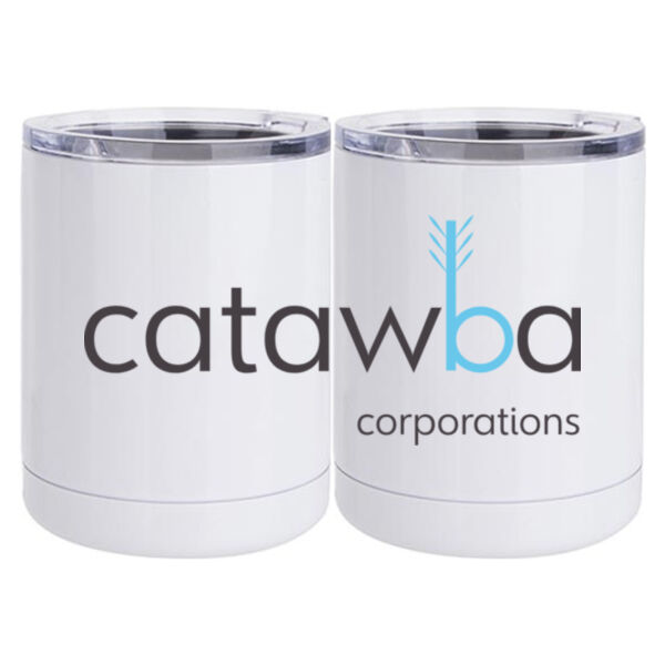 Printed  - 10 oz White Stainless Steel Short Tumbler Thumbnail