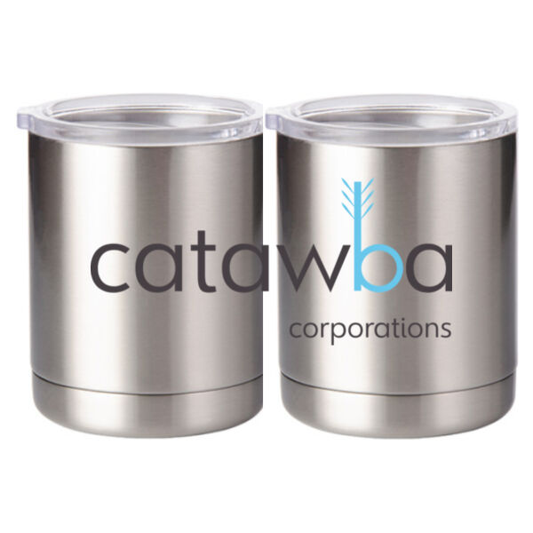 Printed  - 10 oz Silver Stainless Steel Short Tumbler Thumbnail