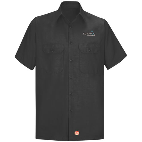 Embroidered  - Short Sleeve Solid Ripstop Shirt Thumbnail