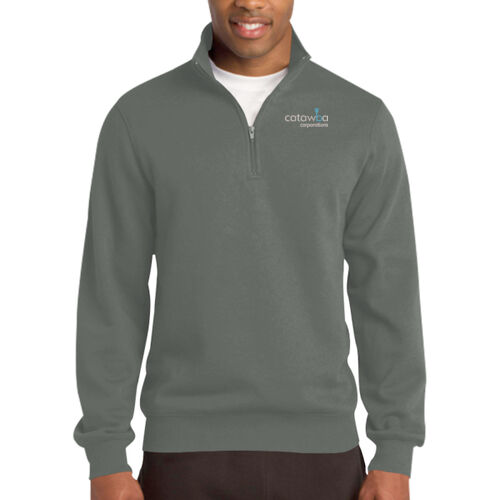 Embroidered  - Tall 1/4 Zip Sweatshirt Thumbnail