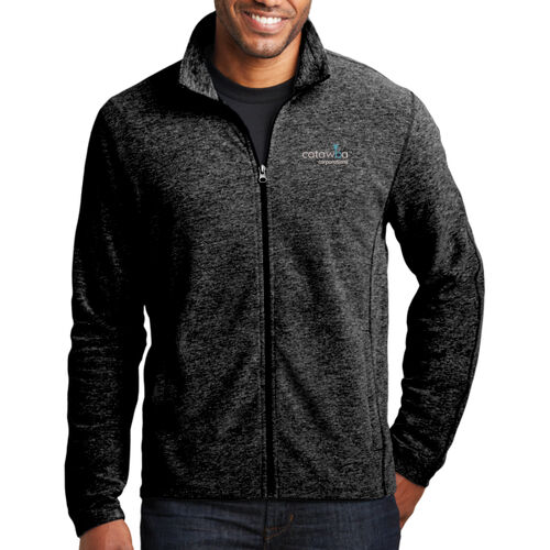 Embroidered  - Heather Microfleece Full Zip Jacket Thumbnail