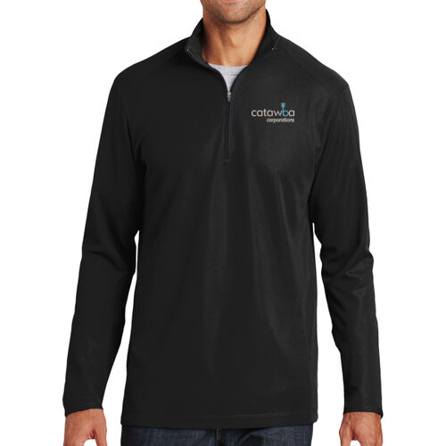 Embroidered  - Pinpoint Mesh 1/2 Zip Thumbnail