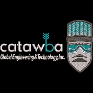 Catawba Global Engineering Light Embroidery Logo Thumbnail